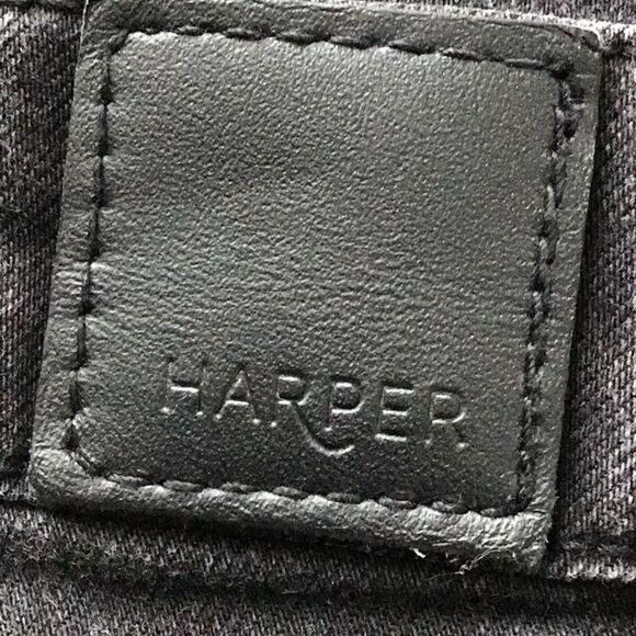 Harper Black Denim Skinny Mid Rise Jeans - Picture 11 of 14